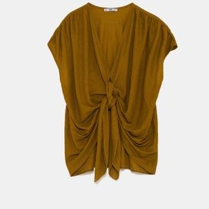 Zara knotted top